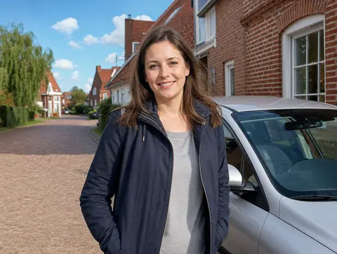 Verkäufer aus Porta Westfalica mit dem verkauften Fahrzeug