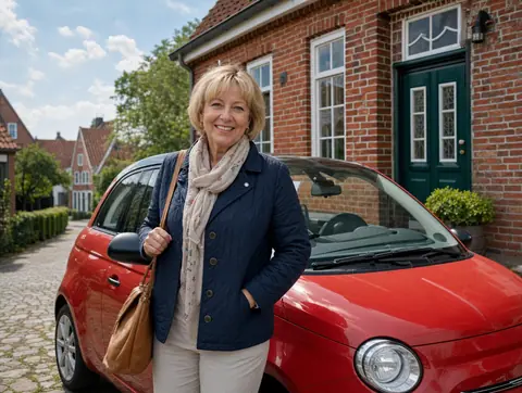 Verkäufer aus Hille mit dem verkauften Fahrzeug