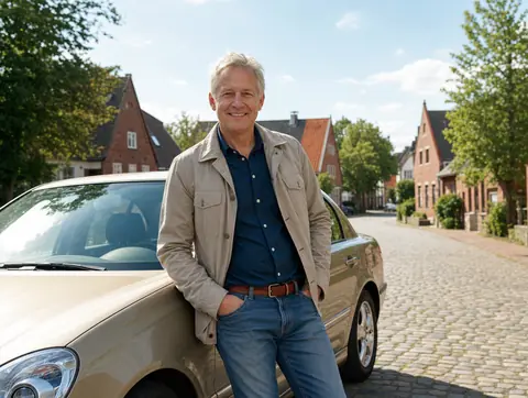 Verkäufer aus Rahden mit dem verkauften Fahrzeug